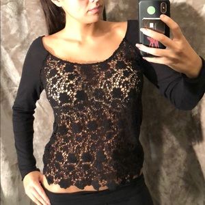 Free People Lace Long Sleeve